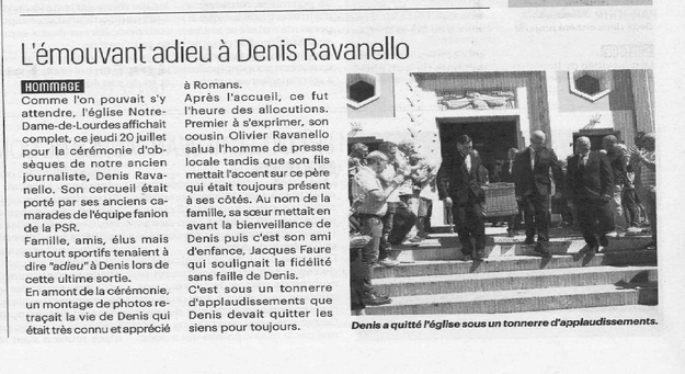 Photo de l'actualité L'émouvant adieu à Denis RAVANELLO